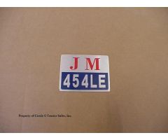 180.47.145-B454 Front hood emblem for Jinma 454 LE