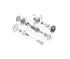 Drive Gearbox Main Shaft - 30-35HP Tractors