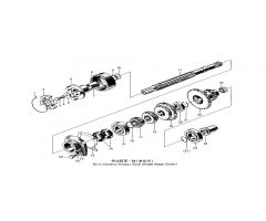Drive Gearbox Primary Shaft (Single Stage Clutch) - 30-35HP Tractors