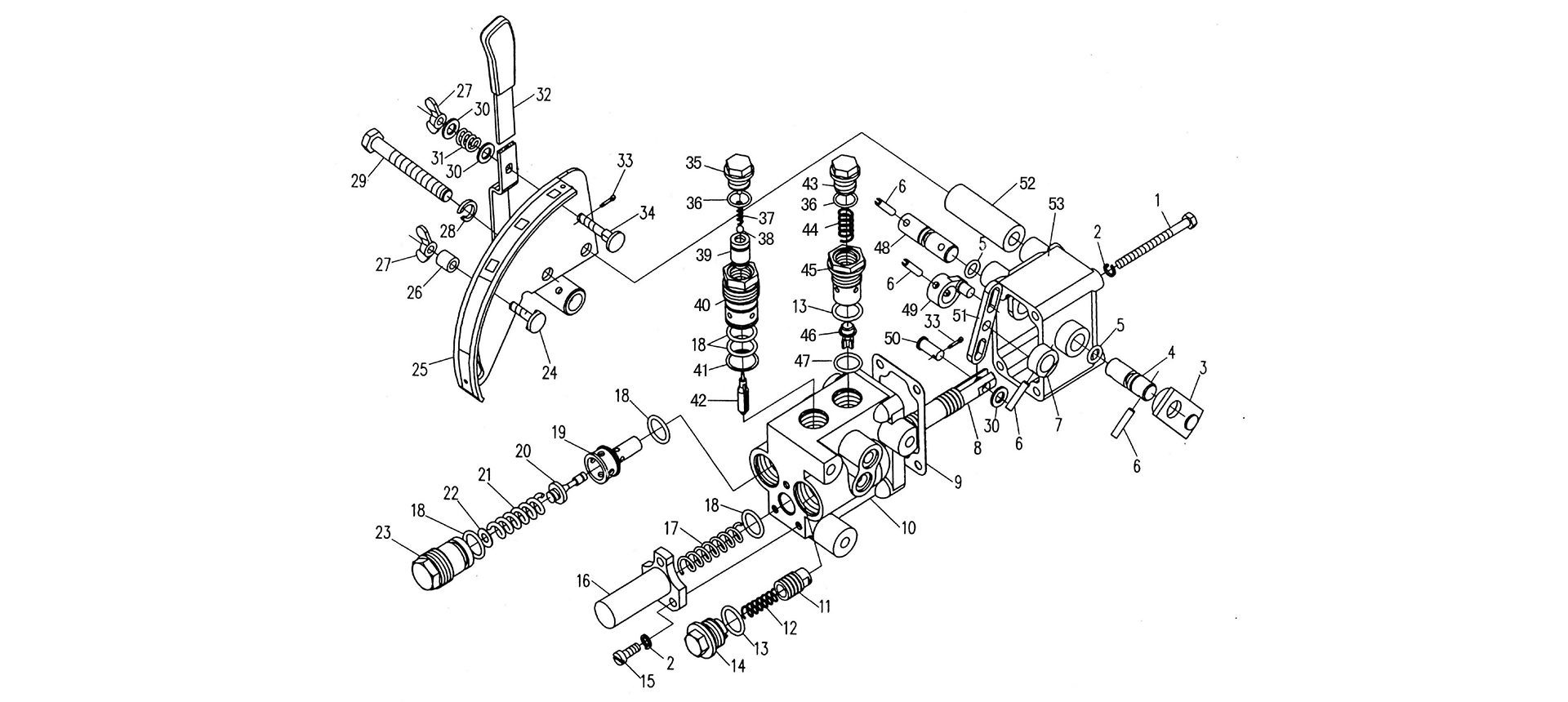 Distributor Assembly - 40-65HP Tractors